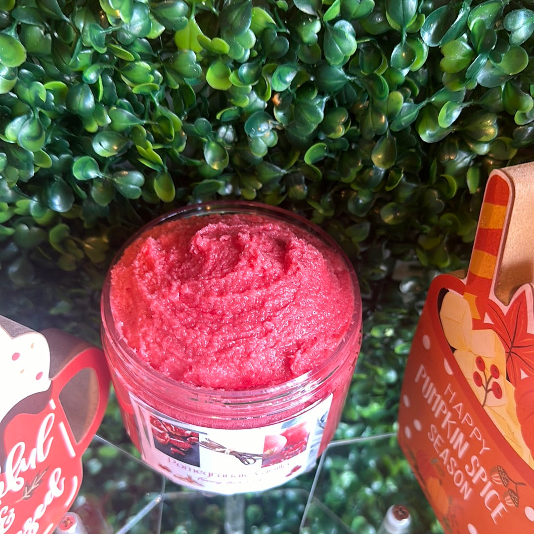 Pomegranate Vanilla Foaming Bath Scrub