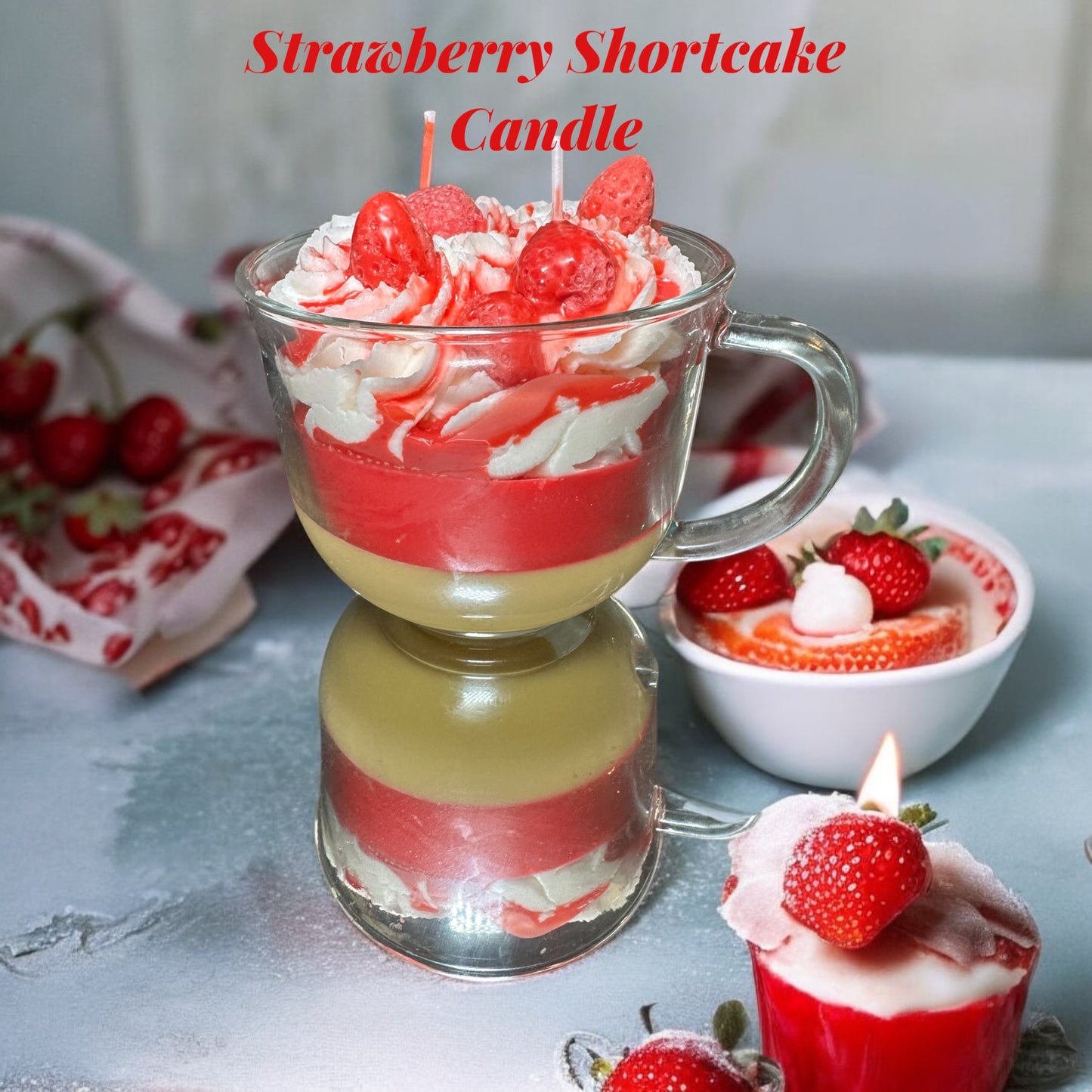 Strawberry Shortcake Candle