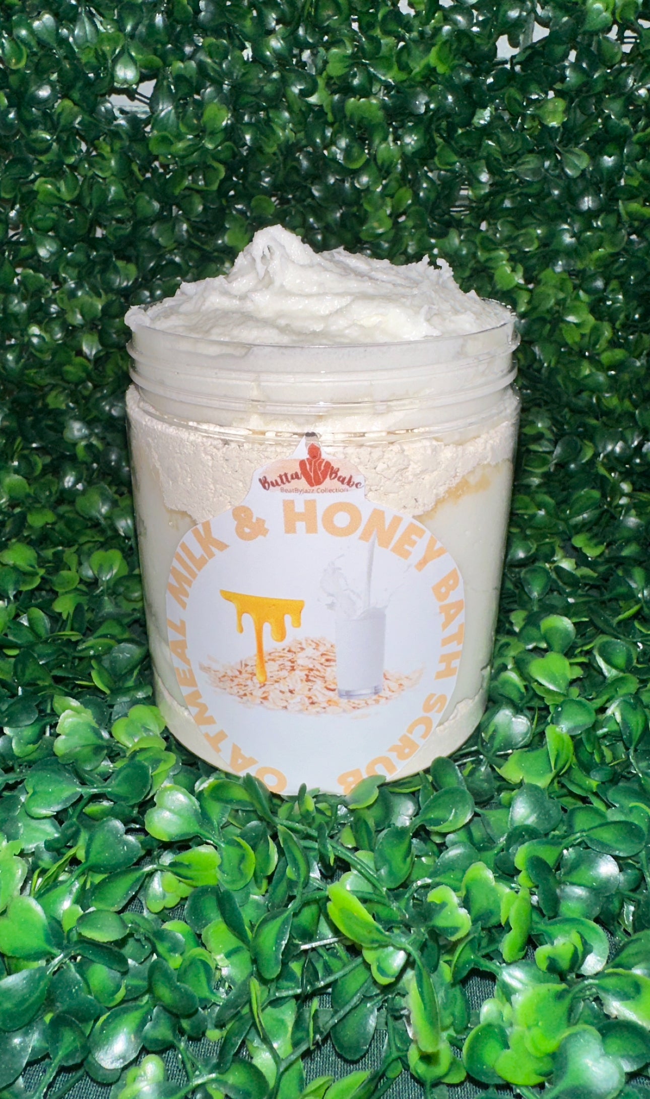 Oatmeal milk & Honey Foaming Body Scrub (Large)