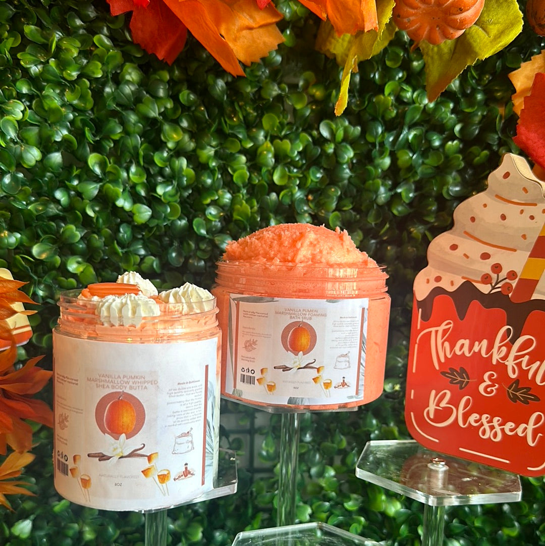 Vanilla, pumpkin marshmallow set