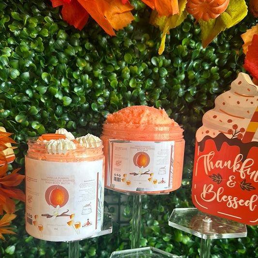 Vanilla, pumpkin marshmallow set