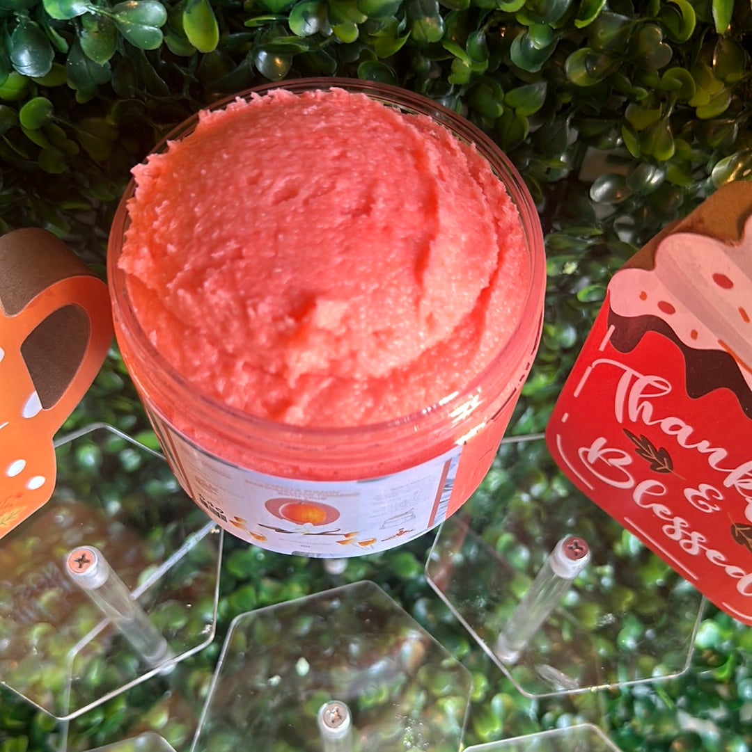Vanilla pumpkin marshmallow, foaming bath scrub