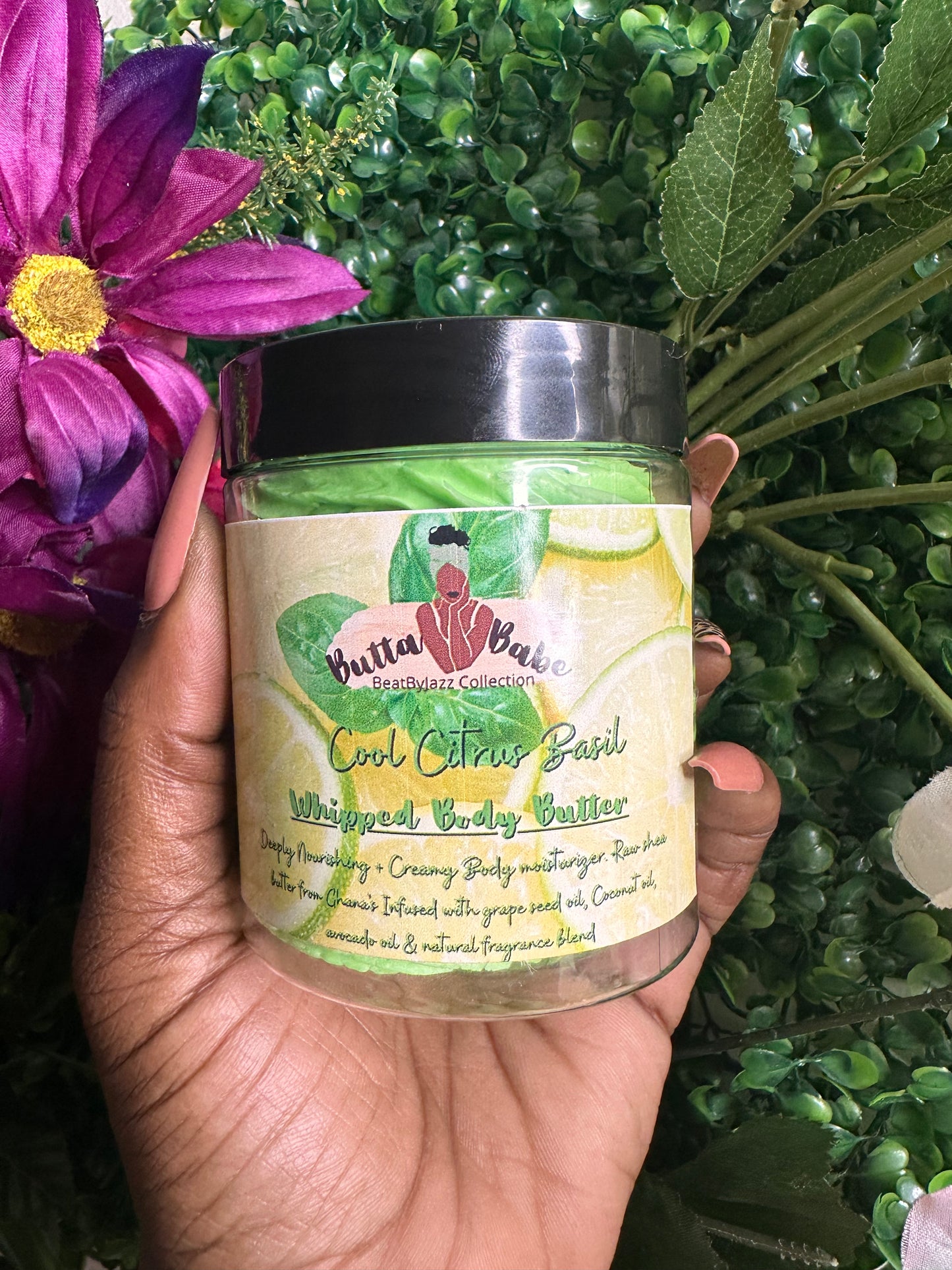 Cool Citrus Basil Whipped Shea Body Butter