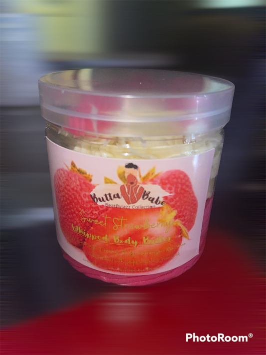 Sweet strawberry whipped Body Butter Large Jar